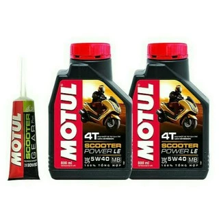 Combo Nhớt Motul Scooter Power Le 800ml Và MoTul Scooter Gear