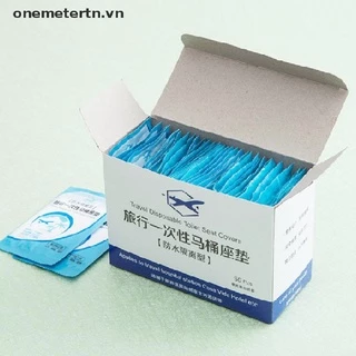 onemetertn  50pcs Disposable Travel Safety PE Plastic Toilet Seat Cover  VN