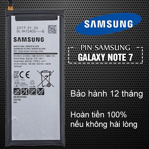 Pin Samsung Galaxy Note 7/ Note fan edition/ Note FE - Bảo hành 12 tháng - Hoàn tiền 100% nếu không hài lòng