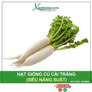 Hạt Giống Củ Cải Trắng Phú Nông Gói 20 gram