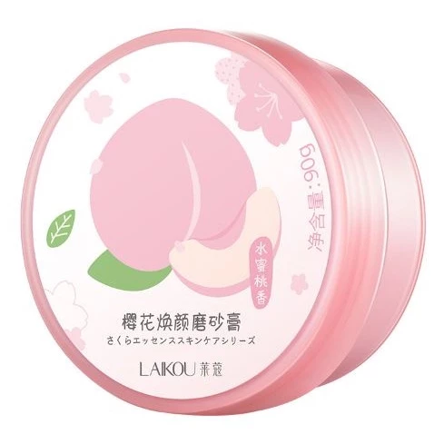 Tẩy da chết đào dành cho mặt Laikou 90G Peach Exfoliating Scrub