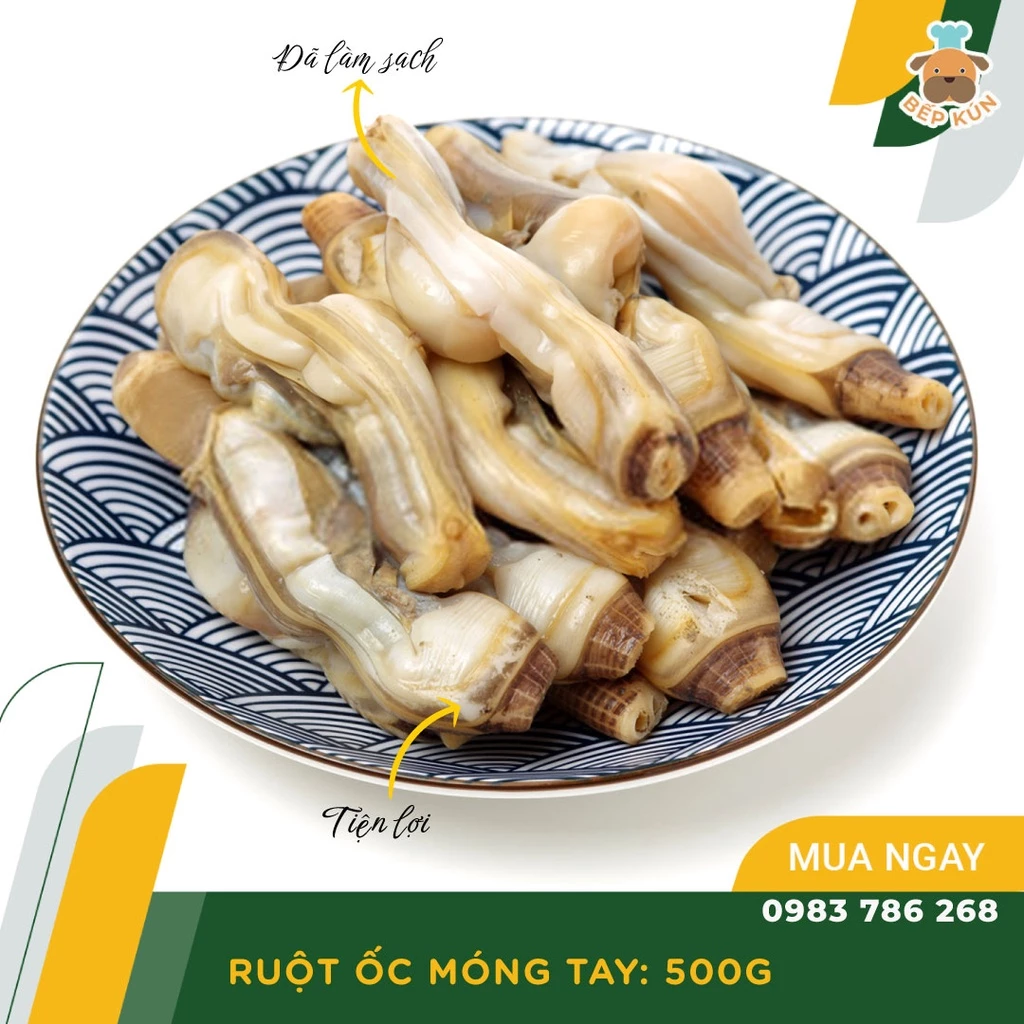 Ruột Ốc Móng Tay 500gam