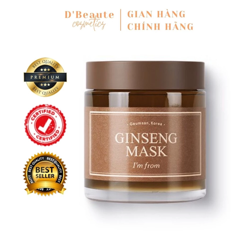 Mặt Nạ Dưỡng Ẩm Hồng Sâm I'm From Ginseng Mask 120ml - Hàn Quốc Chính Hãng