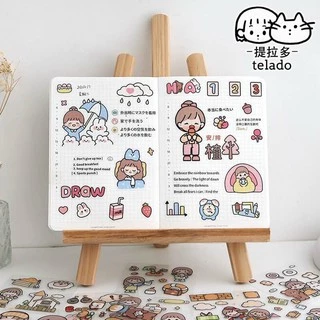 BỘ 1000 STICKER TRANG TRÍ SÁCH VỞ, SỔ TAY SIÊU XINH