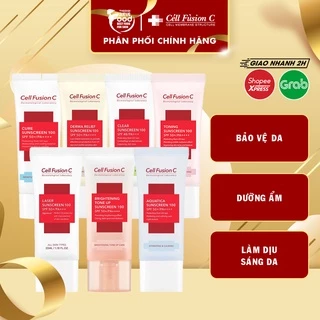 Kem Chống Nắng Nâng Tông, Cấp Ẩm, Ngăn Ngừa Lão Hóa Cell Fusion C Laser Sunscreen 100 SPF50+/PA+++