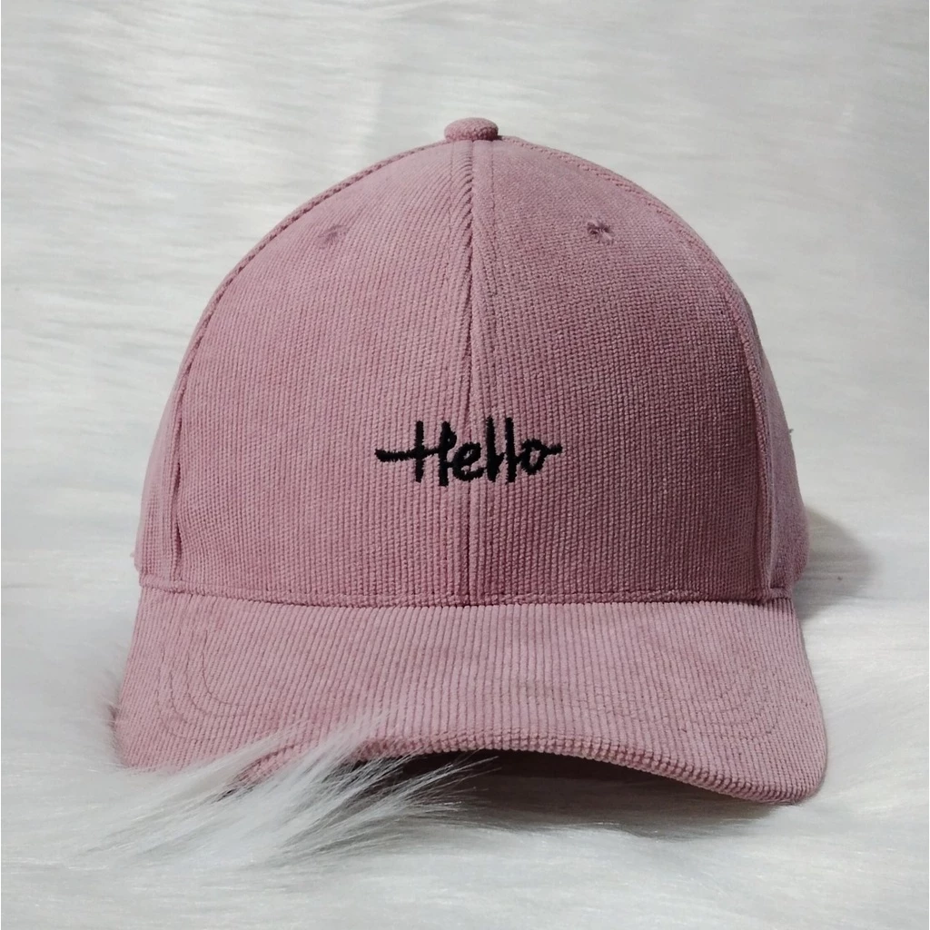 Mũ lưỡi trai, nón kết cao cấp nam nữ đẹp thêu CHỮ HELLO  phong cách Ulzzang unisex mã số K18