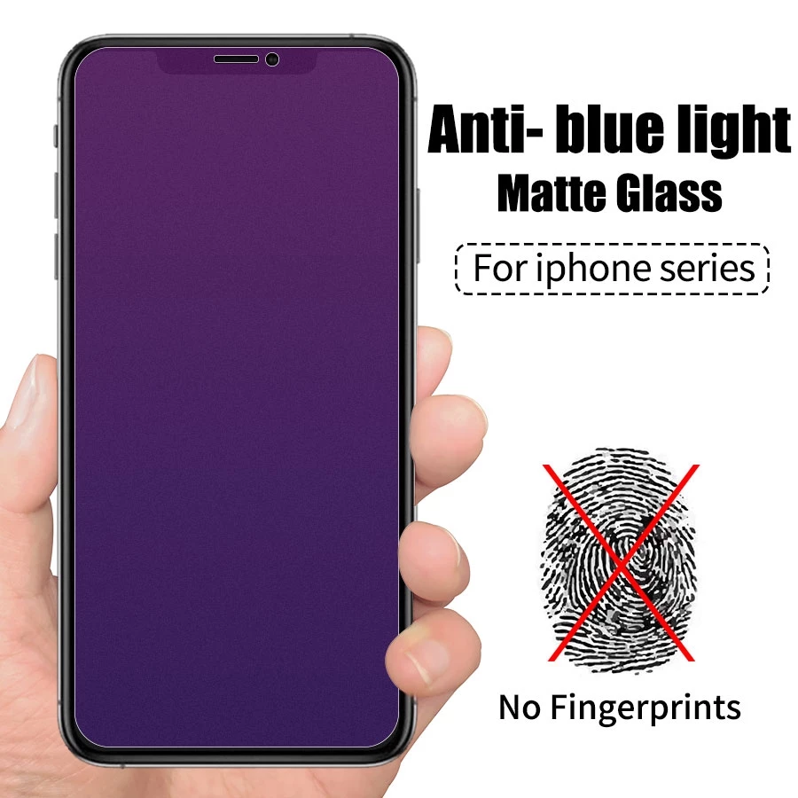 Mờ / matte Kính Cường Lực Bảo Vệ Màn Hình Cho iphone 15 14 13 12 11 pro max plus mini x xr xs max 8 7 6 6s plus 5s se