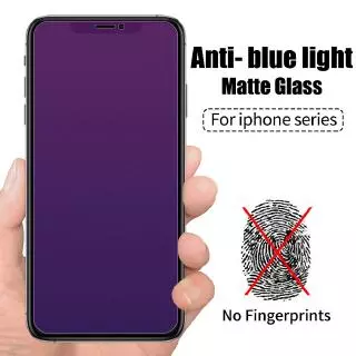 Kính cường lực mờ chống ánh sáng tím xanh cho iPhone 15 14 13 12 11 Pro Max Plus Mini Xs Max XR X 8 7 6 6s Plus 5 5s SE Phim bảo vệ màn hình