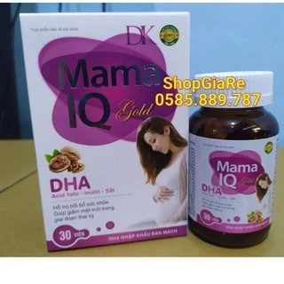 Mama IQ Gold bổ sung DHA SẮT VÀ VITAMIN, KHOÁNG CHẤT CHO MẸ BẦU bồi bổ sức khỏe, nâng cao sức đề kháng