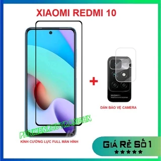 Xiaomi Redmi A3 Redmi 12 Redmi 10 Redmi 10C 13C Poco C40 C65 Kính cường lực full màn hình + dán bảo vệ camera chống xước