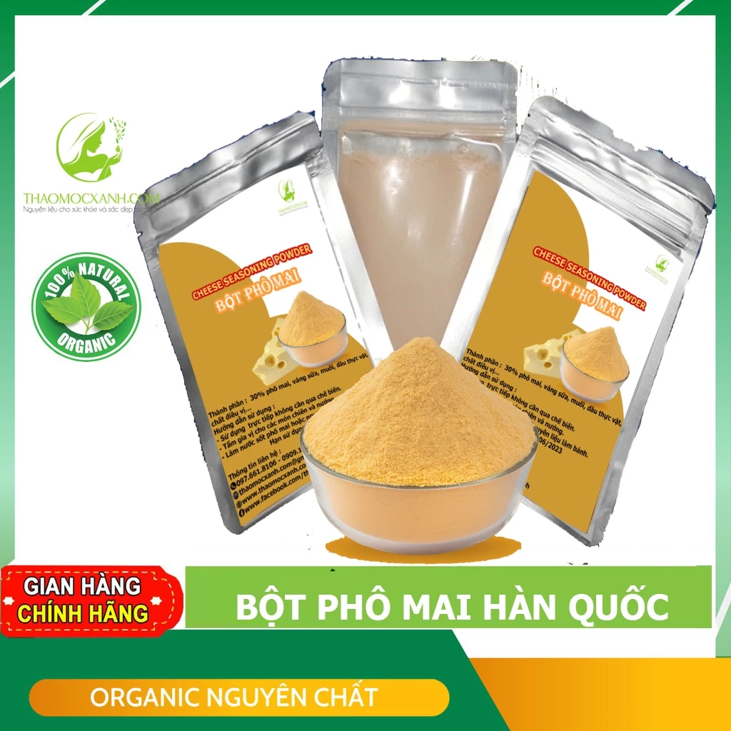 100 gr bột phô mai lắc Hàn Quốc lắc bánh gạo, khoai tây, khoai lang, gà rán, bắp rang