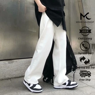 Quần Jean Nam Nữ Sanminhchau Quần Baggy Ống Rộng Phong Cách Unisex Hottren 2022 Qd18