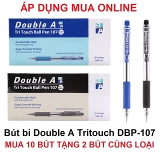 [MUA 10 TẶNG 2] Bút Bi Double A Tritouch DBP-107 Nét 0.7mm (Đầu ngòi nhỏ)