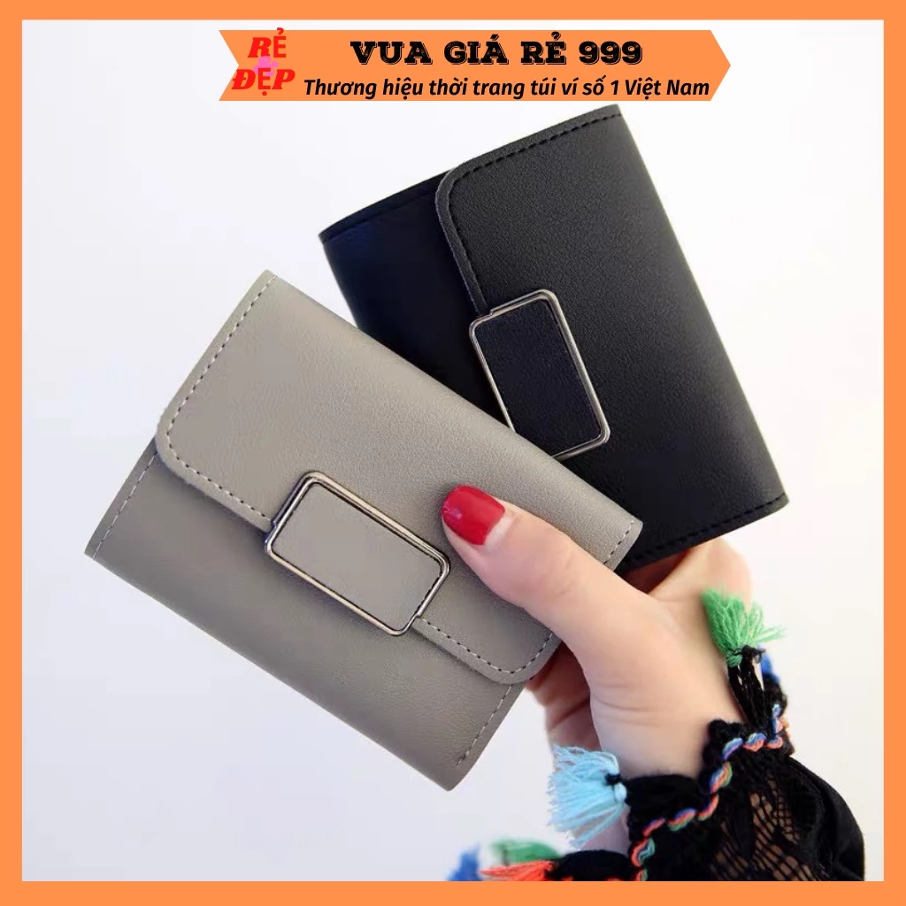 Ví nữ mini ngắn cầm tay giá rẻ đẹp nhiều ngăn nhỏ gọn bỏ túi thời trang hàn quốc VN07