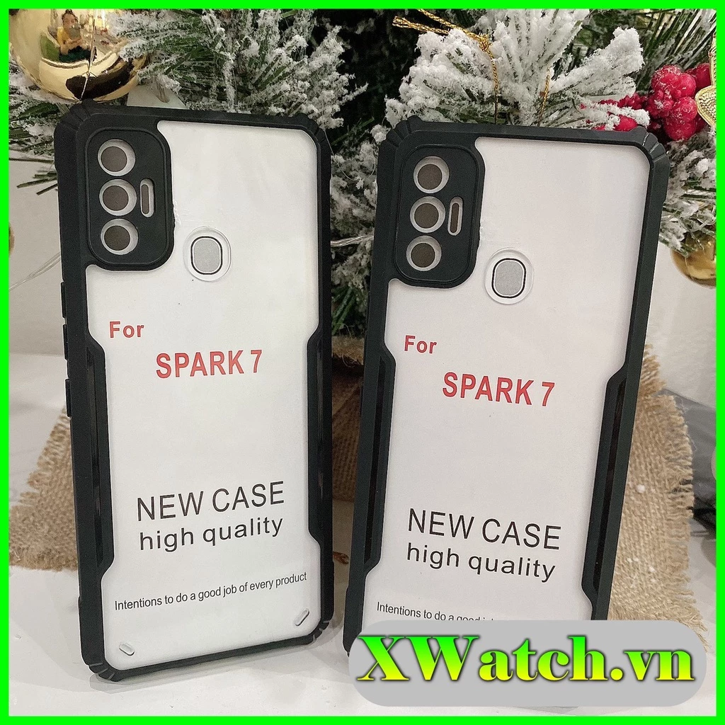 Ốp Lưng chống sốc chống va đập Tecno Pova3 Spark 8C Spark 6 Go Spark 7 Spark 7T (Đen)