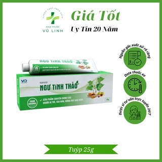 (CHÍNH HÃNG) Kem bôi Ngư Tinh Thảo hỗ trợ điều trị trĩ, táo bón, nóng rát hậu môn - Tuýp 25g