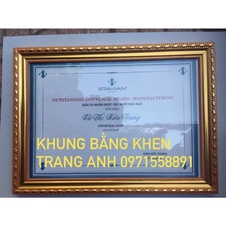 Sỉ/lẻ SLL khung bằng khen,A4,(21x31), A3, 26x36, A5(15x21), Trám vàng,trăng có xuất VAT