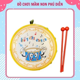 [HÀNG CHUẨN] Đồ Chơi Trống Âm Nhạc Cho Bé Cỡ Lớn 15cm Mặt Trống Giả Da An Toàn Cho Bé