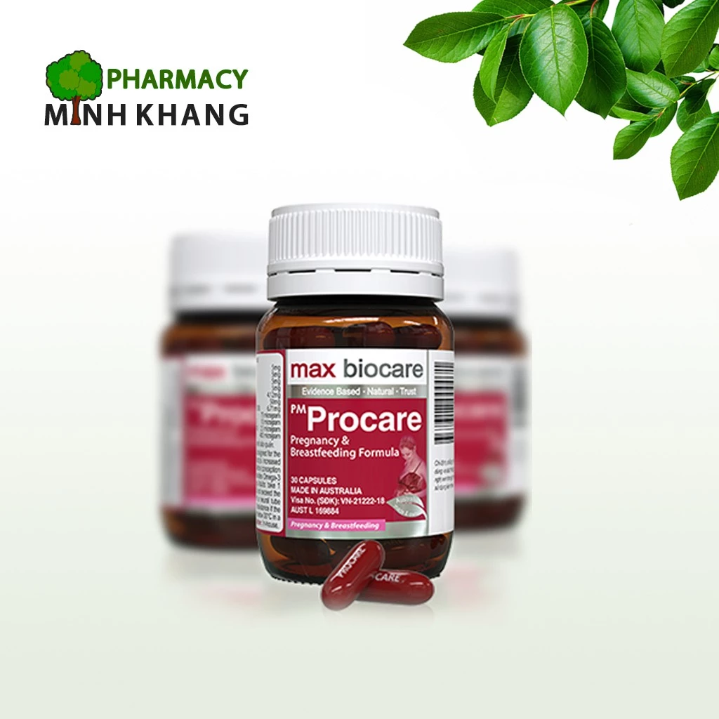 Thuốc bổ cho phụ nữ mang thai PM Procare hộp 30 viên