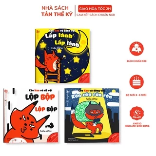 Sách Ehon Nhật Bản - Âm thanh Cáo Ken dành cho bé từ 0-6 tuổi ( Bộ 3 cuốn)