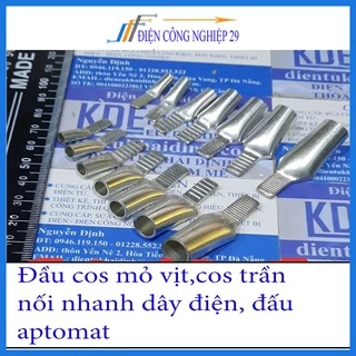 Cos mỏ vịt dùng cho MCB cài (Giá 10 cái)-nối nhanh dây điện đấu aptomat