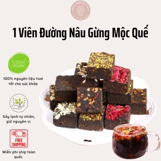 1 Viên Đường Nâu Gừng Mộc Quế Thanh Mát, Giải Cảm