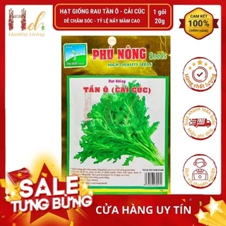 Hạt Giống Rau Tần Ô ( Cải Cúc ) - Trồng Hạt Giống Rau Củ Quả Bằng Đất Sạch, Xơ Dừa, Mùn Dừa Và Phân Bón Hữu Cơ