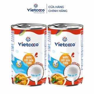 Combo 2 lon nước cốt dừa tươi Vietcoco 160ml - Món mặn