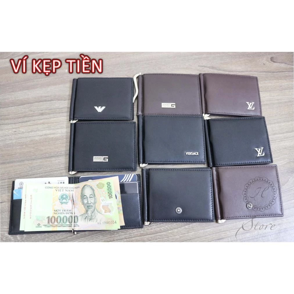 Ví Kẹp tiền money clip hàng da thật hot 2020