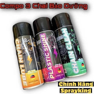 CONBO  Phục Hồi Nhựa Nhám dưỡng sên Rửa sên Sprayking có bán lẻ một chai