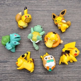 Set 8 mô hình nhân vật pokemon mini siêu cute