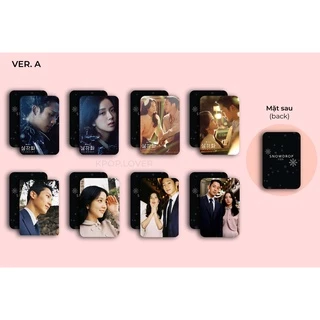 SET 8 CARD SNOWDROP - Jisoo và Jung Hae In