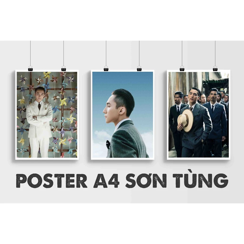 Poster Sơn Tùng A4 ép nhựa Chúng ta của hiện tại