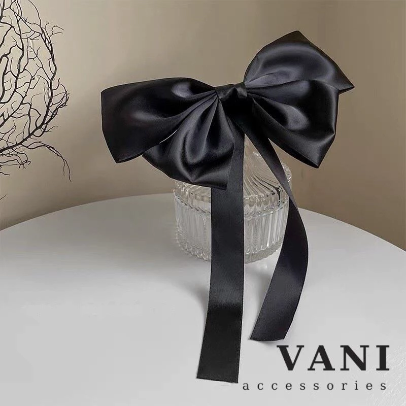 Kẹp Tóc Nơ Alley Chất Satin - Vani Store [PKT00265]