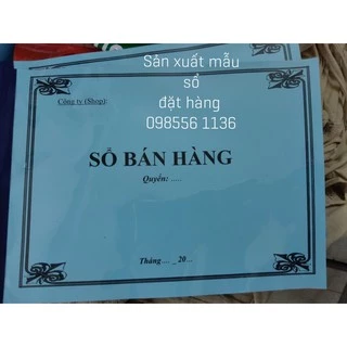 Sổ bán hàng A4, A5 tùy chọn