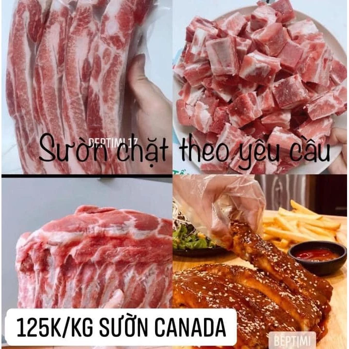 SƯỜN CÁNH BUỒM CANADA KHÔNG XƯƠNG CỤC TÚI 1KG