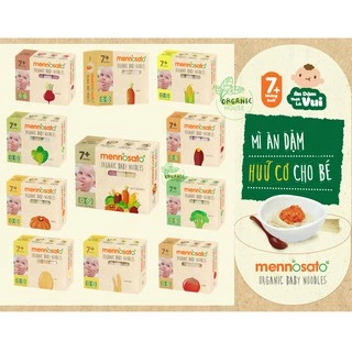 Mì ăn dặm hữu cơ cho bé từ 7 tháng tuổi Organic Baby Golden Noodle & MenNoSato 200g - 300g