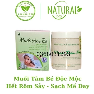 Muối tắm bé Độc Mộc 400G Muối Tắm  Bé Sinh Dược  Hết RÔM SẨY, CỨT TRÂU, HĂM DA, MỒ HÔI TRỘM Cho Bé