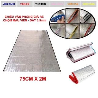 Chiếu ngủ trưa văn phòng cá nhân dày 3.5ly kích thước 75CM X 2M ( chọn màu viền ) - thảm ngủ trưa cá nhân , thảm du lịch