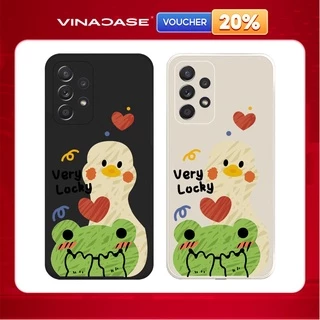 Ốp lưng Vina Case Samsung A10/A10S/A51/A32/A12/....dẻo cạnh vuông bảo vệ camera hình Ếch vịt