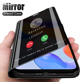 For Xiaomi Redmi Note 11 11T Pro Plus pro+ 11TProPlus 11S 11E pro 11Epro 5G 4g phone Case Smart Mirror Leather Flip Cover Magnetic Book Stand back cover casing