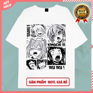 ÁO THUN UNISEX NAM NỮ HENTAI ANIME CÁC MẶT AHEGAO IKU IKU ECCHI nhiều mẫu cực HOT