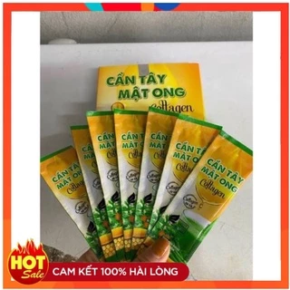 Cần Tây Mật ong Collagen hỗ trợ giảm cân đẹp da - 1 hộp 15 gói x 5gr - Hàng Chính Hãng Công Ty