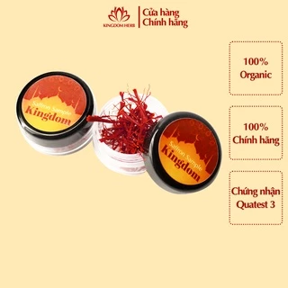 Saffron nhụy hoa nghệ tây Kingdom Herb chính hãng thượng hạng hộp 0.2 gram - KQ