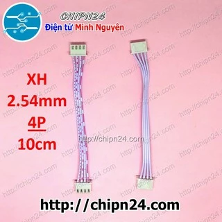 [3 SỢI] (D123) Dây bẹ 4p 10cm XH2.54mm (Dây bus, Dây cáp)