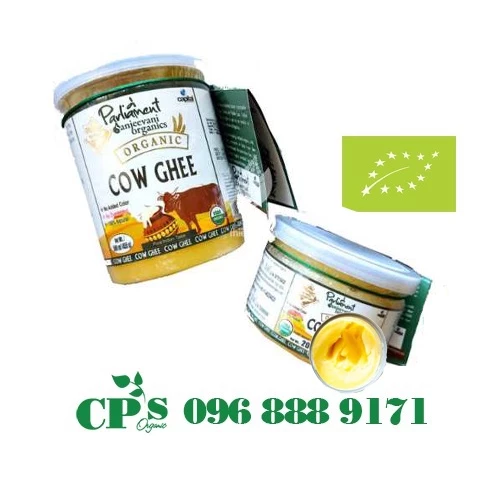 Bơ Ghee Hữu Cơ ( Organic Cow Ghee ) Parliament 200ml (182g) và 455g