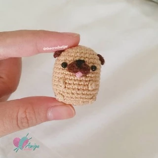 Móc khóa cún handmade con nhỏ xíu cute đáng yêu