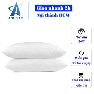 Cặp Ruột Gối Nằm Ép Hơi Ánh Sao 100% Gòn Bông Có Khóa Kéo Cho Gia Đình Homestay 40x60cm/50x70cm