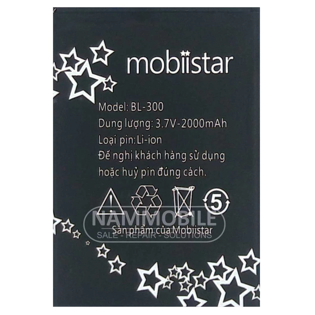 Pin Mobiistar YUNA ZUMBO BL-300 2000mAh Zin + FreeShip