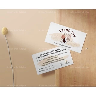 [Sẵn] Card thank you name card thiệp cảm ơn giá rẻ